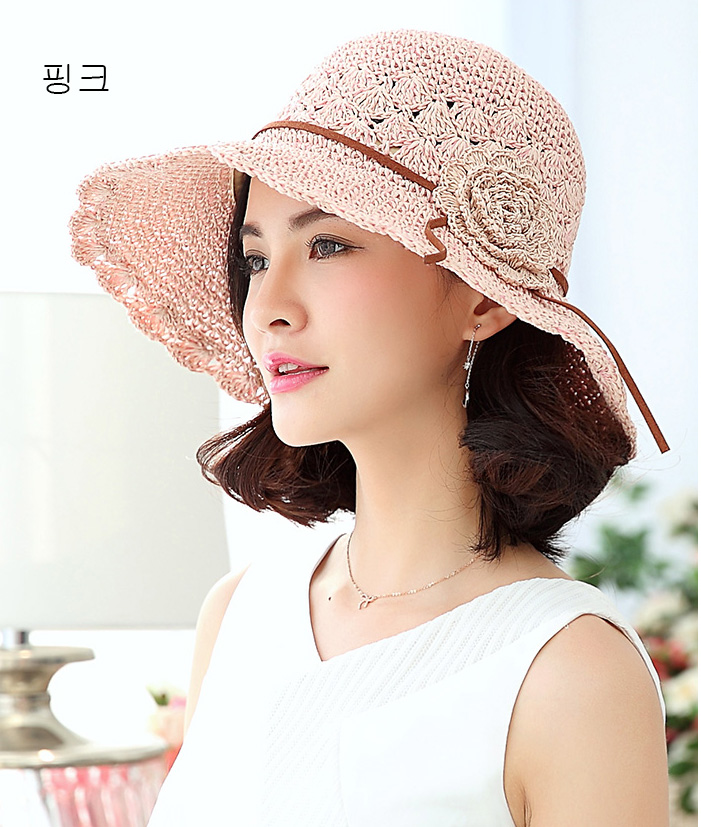 [해외] 여름모자 썬캡 비치모자 비치햇 밀짚모자 돌돌이모자 자외선차단 모자 벙거지모자