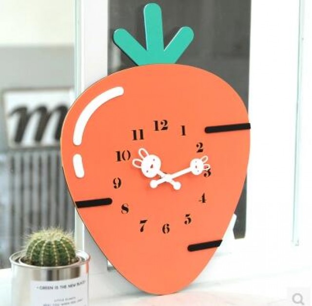 [해외] 거실 인테리어 벽시계 아동시계 예술시계 창의 귀여운 캐릭터시계