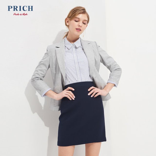 [해외]W144CA9 PRICH 여성용 2018 여름 단색 원 버튼 단색 OL 여성 정장 자켓 여성 PRJK82303M