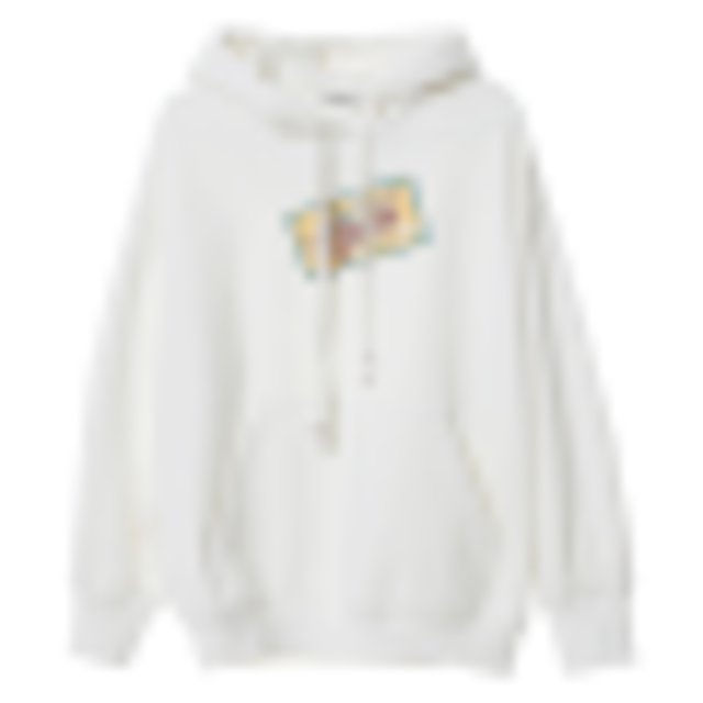 [해외]W144D48 오몽 에그 타르트 레트로 루스 레터 프린트 긴 소매 후드 티셔츠 스웨터 여학생 봄 뉴