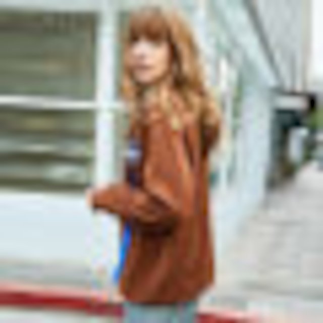 [해외]W1464A3 갈색 스웨터 여성 봄 새로운 라운드 목 바느질 코튼 긴팔 풀오버 스포츠 캐주얼 정상 평화 조류